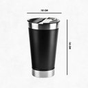 Ver imagem 3 de Copo Térmico Inox para Cerveja com Tampa e Abridor 473ml - Verde