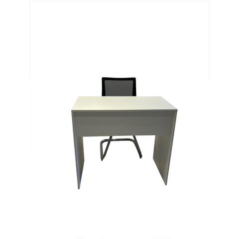 Escrivaninha Branca Texturizada 83cm