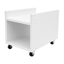 Ver imagem 1 de Suporte de Gabinete Computador Cpu com Rodas Home Office - Branco