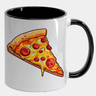 Caneca Branca com Interna Preta Y5 Pedaço Pizza - 1