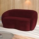 Ver imagem 1 de Sofá Decorativo 1,80cm 2 Lugares Íbis Veludo Bordô G33 - Gran Belo