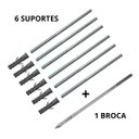 Ver imagem 2 de Kit 6 Parafusos Para Prateleira C Suporte Invisível + Broca