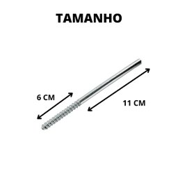 Kit 6 Parafusos Para Prateleira C Suporte Invisível + Broca - 3