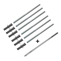 Kit 6 Parafusos Para Prateleira C Suporte Invisível + Broca - 1