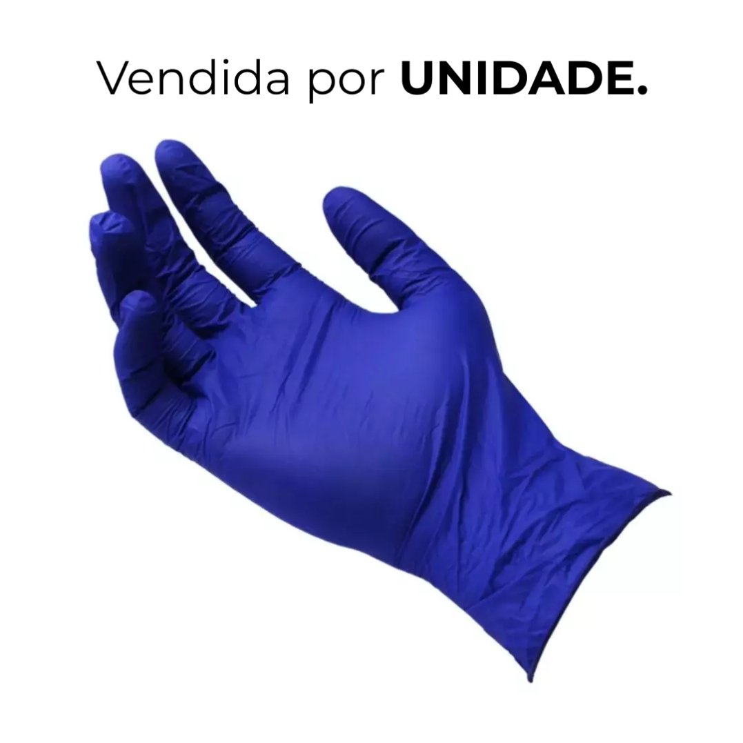 Luva Azul Supermax Sonic Nitrilo Tamanho G - Unidade - 2