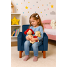 Mini Poltrona Cadeira Infantil Nina de Criança Suede Azul Marinho Pés Palito - 1