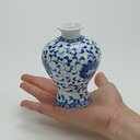 Ver imagem 3 de Vaso Decorativo Enfeite Casa Redondo Home&co Cerâmica 11x8x8cm Azul
