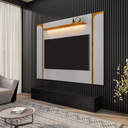 Ver imagem 1 de Painel Terra Nobre para TV 75 Polegadas Off White Naturalle