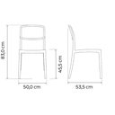 Ver imagem 7 de Cadeira Tramontina Marta Areia Empilhável em Polipropileno com Proteção Antimicrobiana