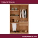 Ver imagem 4 de Guarda Roupa Casal Severo 100% MDF 4 Portas e 2 Gavetas Yescasa