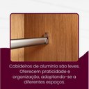 Ver imagem 7 de Guarda Roupa Casal Severo 100% MDF 4 Portas e 2 Gavetas Yescasa