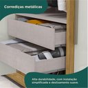 Ver imagem 2 de Guarda-roupa Casal 4 Portas 2 Gavetas com Espelho Mônaco