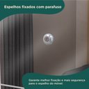 Ver imagem 6 de Guarda-Roupa Casal 4 Portas 2 Gavetas com Espelho Mônaco Branco/Marrocos/Off White