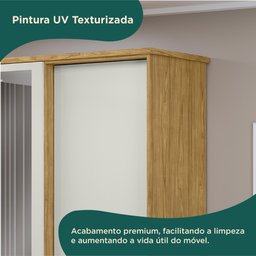 Guarda-roupa Casal 4 Portas 2 Gavetas com Espelho Mônaco - 11