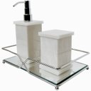 Ver imagem 5 de Bandeja Espelhada para Perfumes Decoração Banheiro Lavabo Cromado