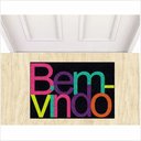 Ver imagem 2 de Tapete Capacho Divertido Bem Vindo Colorido