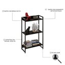 Ver imagem 3 de Estante Livreiro Multiuso Dynamica Industrial 60cm 3 Prateleiras C08 Preto Ônix - Mpozenato