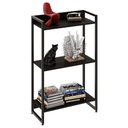Ver imagem 1 de Estante Livreiro Multiuso Dynamica Industrial 60cm 3 Prateleiras C08 Preto Ônix - Mpozenato