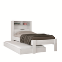 Ver imagem 2 de Cama Solteiro Invicta Bicama c/ Nicho Bau e Cama Auxiliar - Santos Andirá - Branco