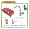Kit Cuba Rl545 Roma com Torneira C50 e Válvula Abs com Sifão e Flexível - 10