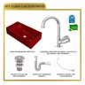 Kit Cuba Rl545 Roma com Torneira C50 e Válvula Abs com Sifão e Flexível - 10