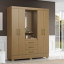 Ver imagem 2 de Guarda Roupa Paris 4 Portas e 3 Gavetas Aramóveis