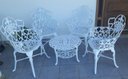 Ver imagem 2 de Conjunto de Mesa para Jardim Floral com 4 Poltronas e Mesa Baixa em Alumínio Fundido Unifer Móveis