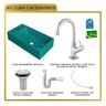 Kit Cuba Rl545 Roma com Torneira 1198 e Válvula Metal com Sifão e Flexível - 10