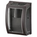 Ver imagem 1 de Arandela Parede 16x12cm Marrom Oval Lente Transparente Bivolt E27 Smart Dital
