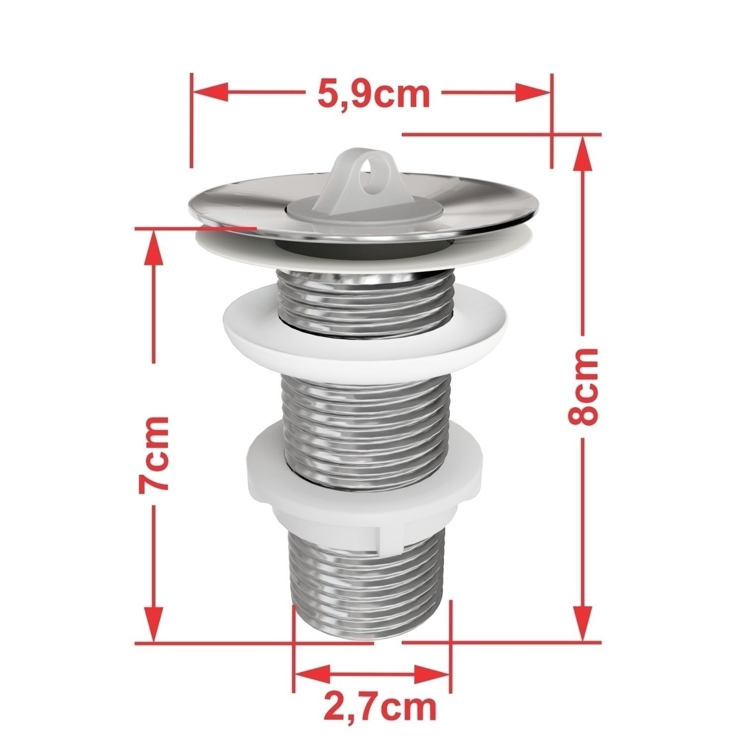 Kit Cuba Rl545 Roma com Torneira 1198 e Válvula Metal com Sifão e Flexível - 6