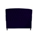 Ver imagem 2 de Kit Dubaí Cabeceira de Cama Box Casal e Recamier Baú Solteiro 90 Cm Suede Azul Marinho Eli Móveis