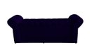 Ver imagem 4 de Kit Dubaí Cabeceira de Cama Box Casal e Recamier Baú Solteiro 90 Cm Suede Azul Marinho Eli Móveis