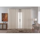 Ver imagem 2 de Cortina Jacquard Luxo em Tecido Semi Blackout Sala 6,00x2,80:bege