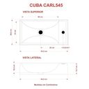Ver imagem 5 de Kit Cuba Rl545 Roma com Torneira 1198 e Válvula Metal com Sifão e Flexível