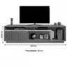 Rack Granada Naturalle / Off White para Tv 70'' 2,00cm - 3