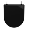 Assento Tampa para Vaso Sanitário Almofadado Compatível Calypso Preto Durín - 1