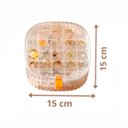 Ver imagem 5 de Porta Joia Caixa de Armazenamento Acrílico 3 Divisões