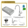 Kit Cuba Rl545 Roma com Torneira 1198 e Válvula Botão com Sifão e Flexível - 10