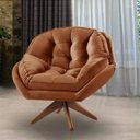 Ver imagem 2 de Kit 2 Poltrona Decorativa Estofada Base Giratória Califórnia