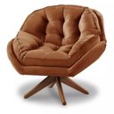Ver imagem 5 de Kit 2 Poltrona Decorativa Estofada Base Giratória Califórnia