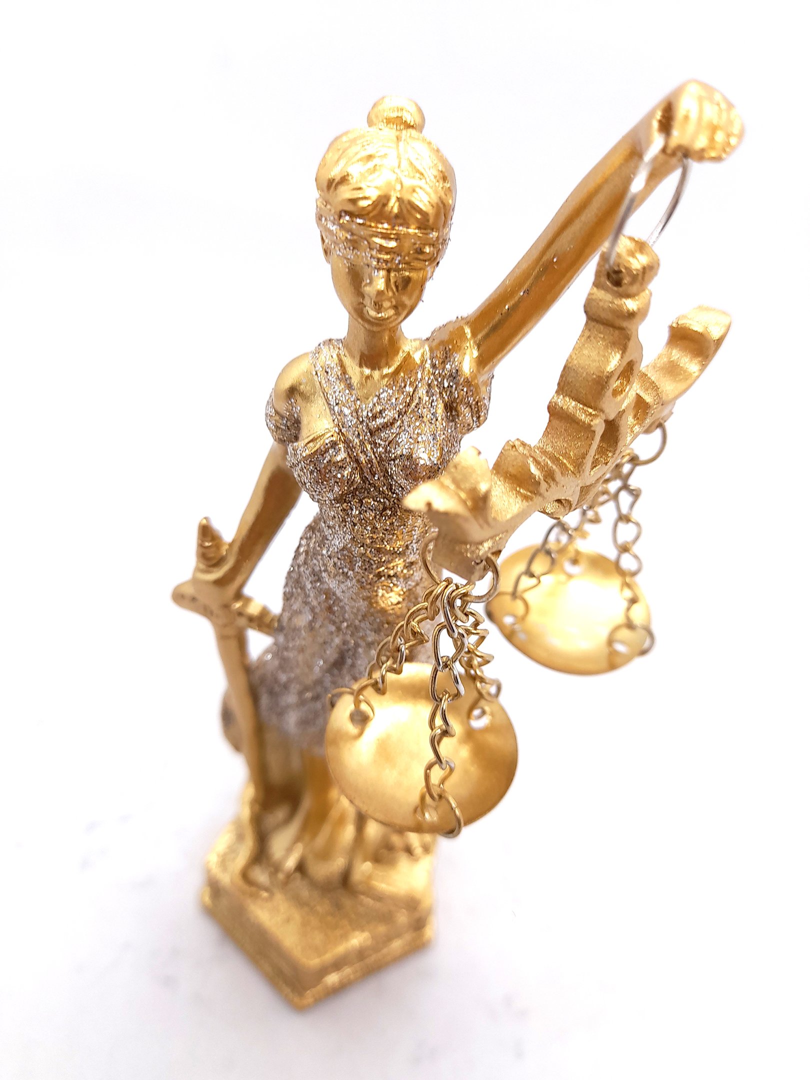 Estátua Dama Da Justiça Têmis Deusa 15cm Símbolo Do Direito - 6