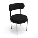 Ver imagem 2 de Mesa Jantar Vidro 160cm Nature Kit 6 Cadeiras Aço Preto Bouclê H02 - D'Rossi