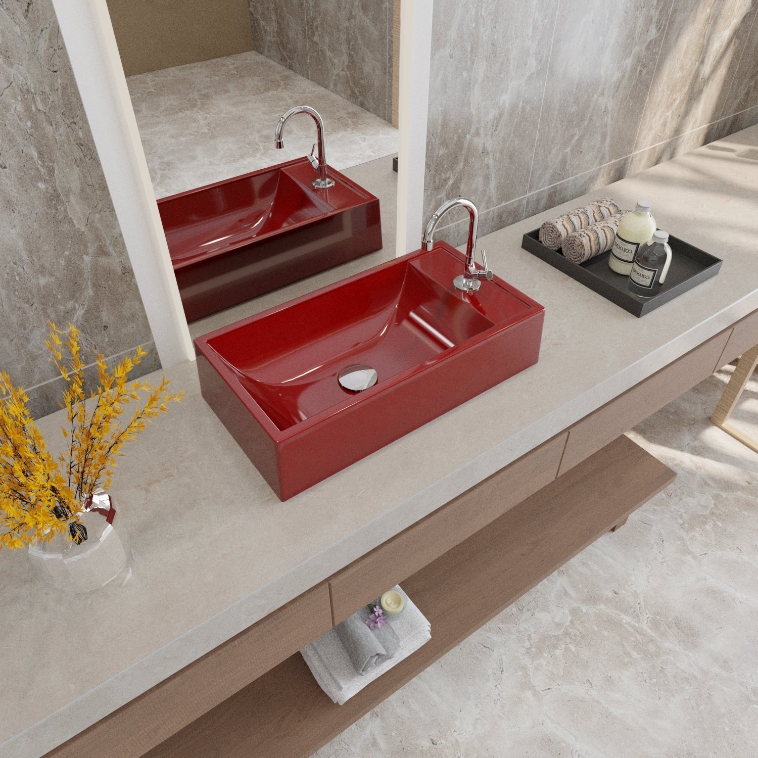Kit Cuba Rl545 Roma com Torneira 1198 e Válvula Click com Sifão e Flexível - 1
