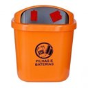 Ver imagem 1 de Lixeira P/ Coleta Seletiva de 40l Laranja