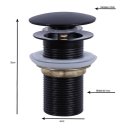 Ver imagem 2 de Válvula Click Ralo Inteligente Pia 1/4 E27b Preta Fosco Luuk Young