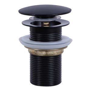 Válvula Click Ralo Inteligente Pia 1/4 E27b Preta Fosco Luuk Young