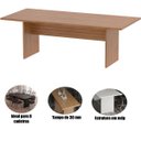 Ver imagem 2 de Mesa de Reunião para Escritório 8 Lugares Amêndoa