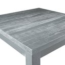 Ver imagem 5 de Mesa Rústica de Jantar 4 Lugares 100cm x 100cm - Cinza