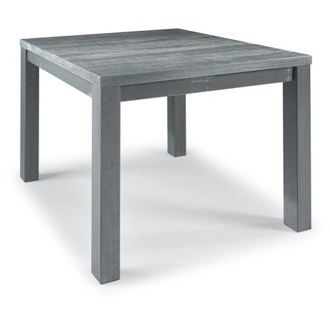 Mesa Rústica de Jantar 4 Lugares 100cm x 100cm - Cinza