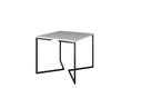 Ver imagem 3 de Mesa Industrial Base Ferro Preto em V Tampo 90x90 Branco 4 Cadeiras Eames Madeira Assento Preto